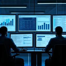 Ingenieure analysieren Telemetriedaten